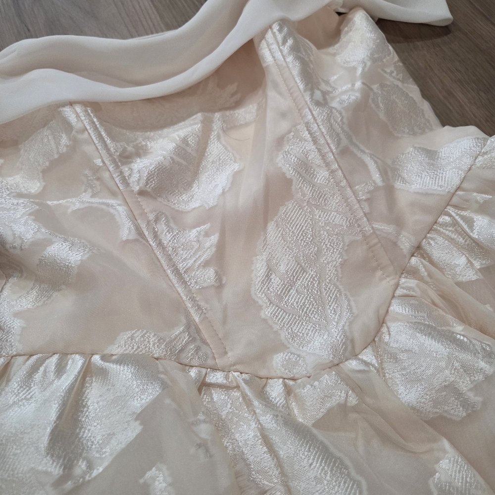 Selfie Leslie Lusting Off Shoulder Basque Waist Mini Dress S Romance Wedding - Picture 10 of 13